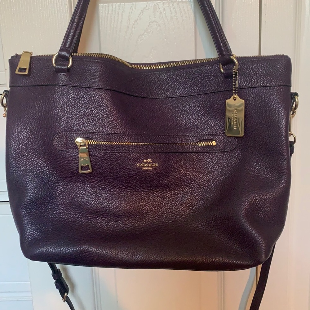 Purple coach Purse